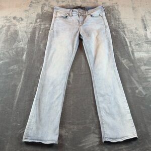 Express Women's Jeans Size 6 Barely Boot Light‎ Wash Mid Rise